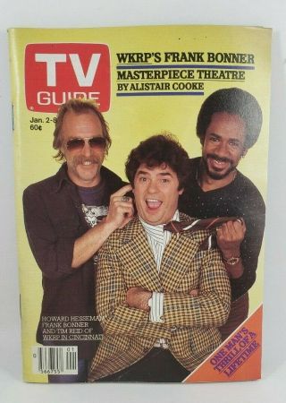Tv Guide Canada 1982 Jan.  2/8 Howard Hesseman Frank Bonner Tim Reid Of Wkrp