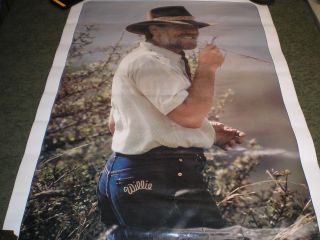 Vintage Willie Nelson Willie Jeans Poster 1970 