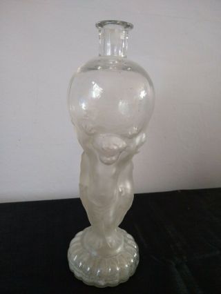 Fabulous Antique Legras French Figural Liqueur Bottle