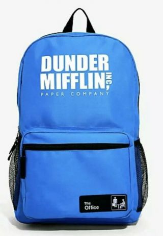 Dunder Mifflin The Office Backpack Bag Tv Show Dwight Schrute Michael Scott