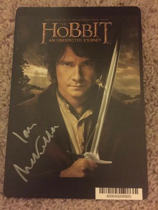 Ian Mckellan Signed Photo Autograph Lord Of The Rings Hobbit Autograph