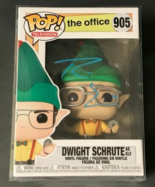 The Office Dwight Schrute Funko Pop Signed By Rainn Wilson - Dwight As Elf