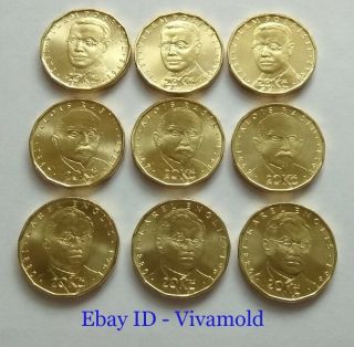 20 Korun 2019 Czech Republic Unc Set 3 X 3 Coins = 9 Commemorative Rare Coins