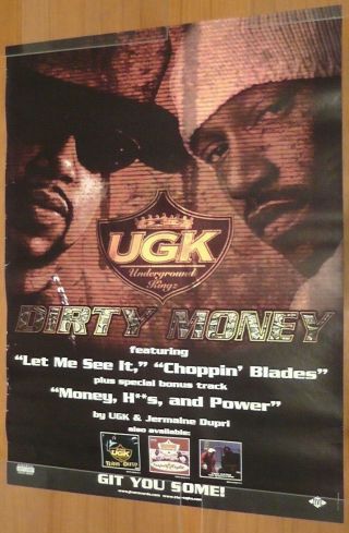 UGK Underground Kingz Promo Poster - Very Rare Limited Prints Bun B Pimp C Texas 2