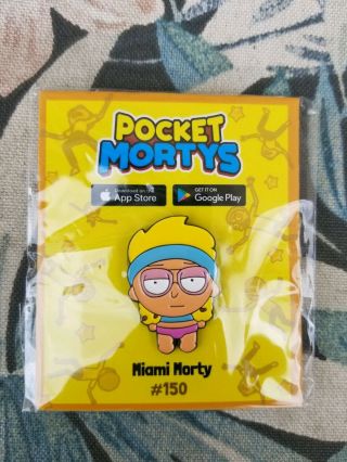Pocket Morty " Miami Morty " 150 Pin Rick And Morty Adult Swim Festival 2019