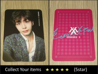 Monsta X 1st Album The Clan Final Red Hyungwon Official Photo Card