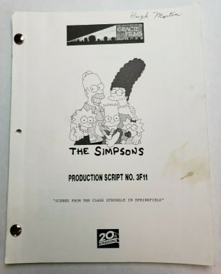 The Simpsons / 1995 Tv Script,  " Scenes From The Class Struggle In Springfield "