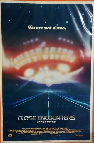 Vintage Close Encounters Of The Third Kind 1 - Sheet 23x35 Spielberg 1977