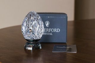 Waterford Crystal Egg 5th Edition With Stand; Paperweight