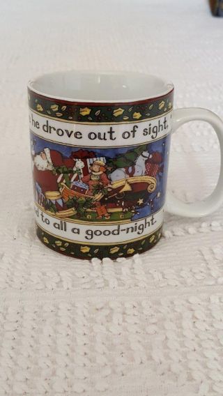 Portmeirion Porcelain,  " A Christmas Story " 10 Oz.  Coffee Cup Replacement,  Winget