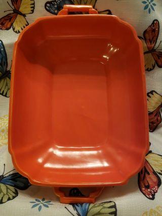 Vintage Riviera Red Covered Casserole Dish from Homer Laughlin No Damage 3