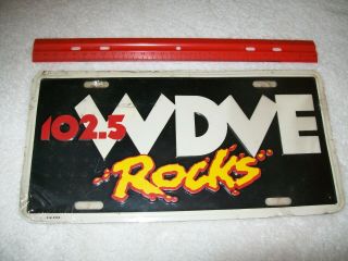 102.  5 Wdve Rocks Pittsburgh,  Pa Radio Station License Plate
