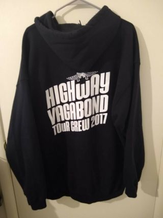 Miranda Lambert Highway Vagabond Tour Crew 2017 Black Zip Hoodie Jacket 2xl Xxl