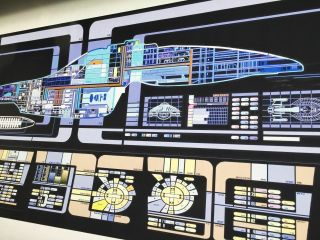 Star Trek Prop Tng Voyager Ship Master Computer 2 Transligh Print