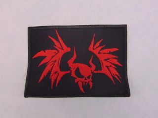 Metallica Embroidered Patch Bat Horned Skull Usa Seller Fast Delivery