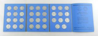 1948 - 1963 Circulated Silver Franklin Half Dollar P - D - S Complete Set 35 Coins