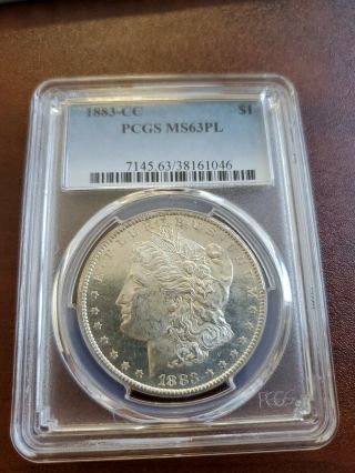 1883 Cc Carson City $1 Morgan Silver Dollar Coin Pcgs Graded Ms63pl Proof Like