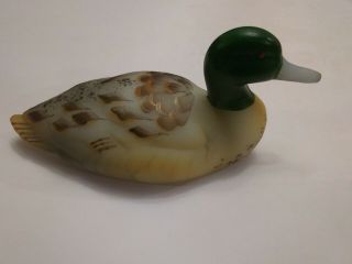 Fenton Mallard Duck Figurine