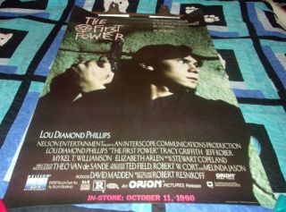 The First Power Movie Rental Poster 1990 Lou Diamond Phillips Horror