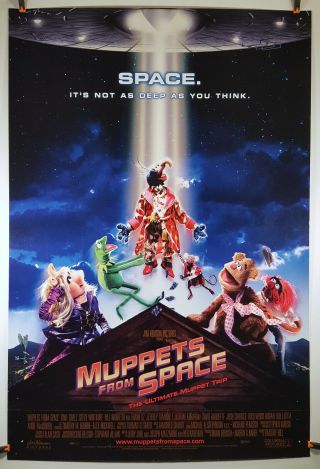 Muppets From Space 1999 Movie Poster 27x40 Rolled 1 Sheet,  Double - Sided