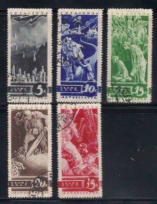 Russia 1935 Sc 546 - 50 Cto Og (47818)