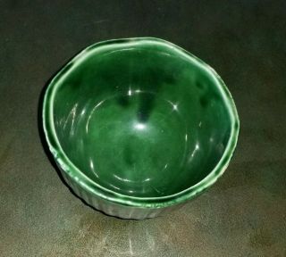 Vintage Green McCoy Pottery Planter Flower Vase MCP 612 USA Ribbed 3