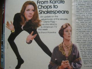 1984 Tv Guide (diana Rigg/emma Peel/the Avengers/airwolf Movie/angie Dickinson