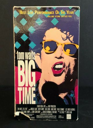 Tom Waits 1988 Big Time Vhs Blair Carney Cohen Ribot Schwarz Fries Video C25