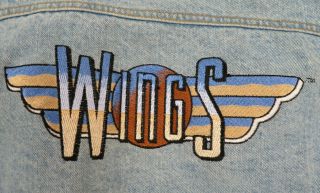 " Wings " Tv Show Series Denim Jack Vintage 90s Sitcom Made In Usa Size Xxl