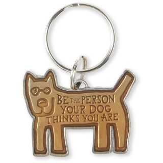 Life Is Good.  Keeper Keyring: Be The Person Dog