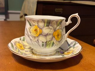 Royal Albert Daffodil Tea Cup And Saucer Flower Of The Month Series S5008
