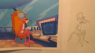 The Pink Panther Production Cel Animation Art Cel Friz Freleng 4
