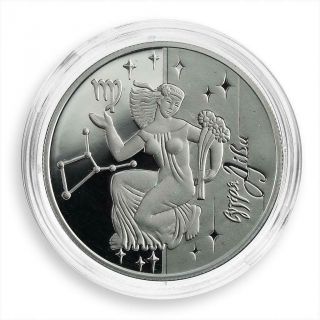 Ukraine 5 Hryvnias Signs Of The Zodiac Virgo Silver Proof Coin 2008