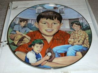 Jerry Mathers Leave It To Beaver Autographed Gartlan Usa Plate Hand Signed /1963