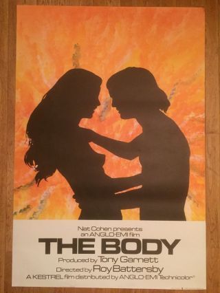 The Body British Film Poster 1971 Vanessa Redgrave