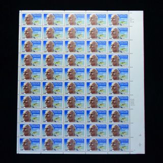 Scott C129 William Piper Us Airmail Stamps Sheet Of 50 - 40 Cent Stamps (stb1126)