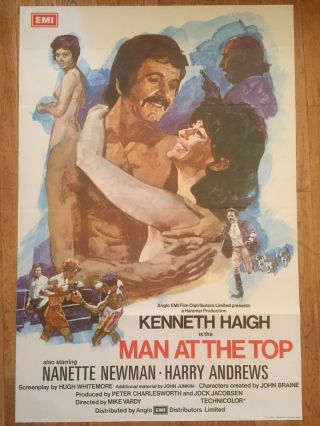 Man At The Top 1973 British Hammer Horror Film Poster Kenneth Haigh