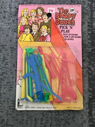 Vtg Toy 1973 The Brady Bunch Pick N Play Game Larami Moc Rare