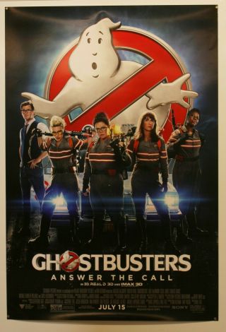 Ghostbusters - 2016 Ds 27x40 Film Poster - Buy 1 Get 1 Poster