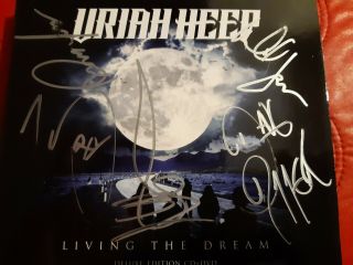 Uriah Heep - Living The Dream [new Signed Cd] With Dvd,  Deluxe Edition