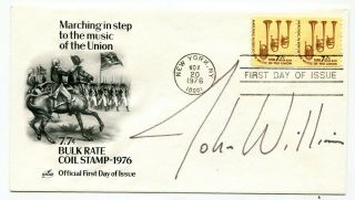 Usa 1976 Music Fdc Cover - Signed By American Composer / Pianist John Williams