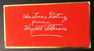 Vintage I Love Lucy Christmas Card Mrs.  Trumbill Actress Elizabeth Patterson