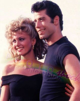John Travolta Olivia Newton - John Grease 1978 Movie Rare Color Photo 8x10 33