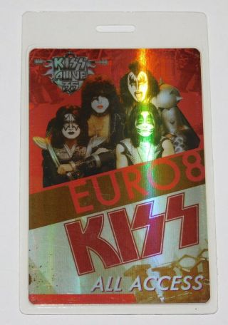 Kiss Band All Access Backstage Pass Laminate Europe Alive 35 Concert Tour 2008