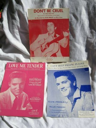 Elvis Presley Music 1956 Don’t Be Cruel & Love Me Tender 1961 Can’t Help Falling