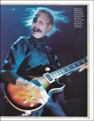 John 5 Lowery (rob Zombie Band) With Gibson Les Paul Guitar 8 X 11 Pin - Up Photo