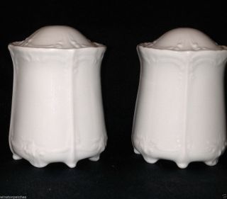 Tirschenreuth Germany Baronesse Set Of Salt & Pepper Shakers All White
