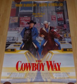 The Cowboy Way 1994 Orig Rolled 1 Sheet Movie Poster,  Marquee Light Box Strip
