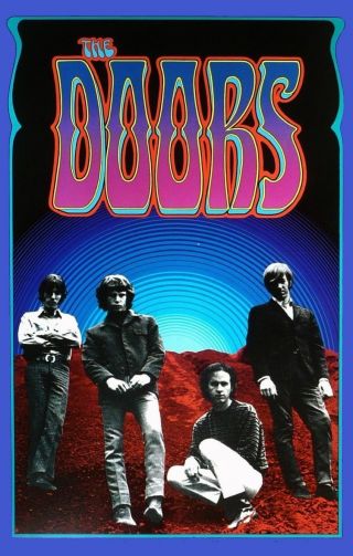 The Doors Psychedelic Light My Fire Bumper Sticker Or Fridge Magnet