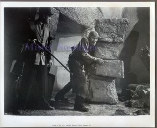 Vintage Photo 1939 Bela Lugosi Basil Rathbone Son Of Frankenstein 14 Re - Release